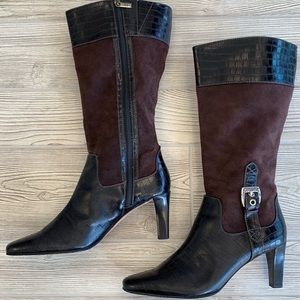 Brighton black and brown boots